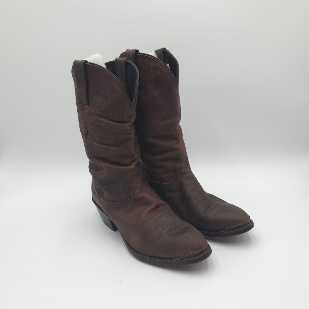 Durango Women's Distressed Slouch Western Boot (Style #RD542) in Brown Size 7.5